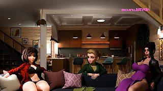 Huge Toys Split MILF's Ass Wide Open - 3D FUTA Animation