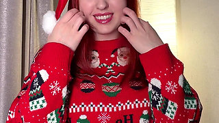 A Christmas Gift From Honey Sasha. JOI. Cum on My Face