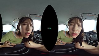 Asami Mizuhata - No Holds Barred Wild Sex Seduction in the Car After a Long Trip