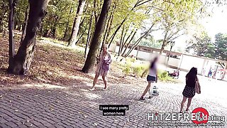 Crazy nympho at public scene