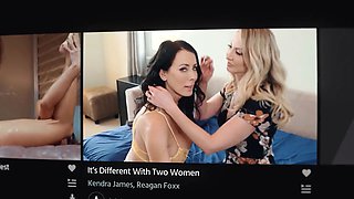 Girlsway - older college best friends Kenna James, Kenzie Taylor & Bella Rolland have naughty reunion