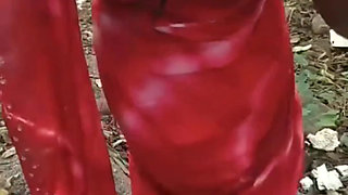 Indian desi maid doggy sex with owner at his farm two times in a day