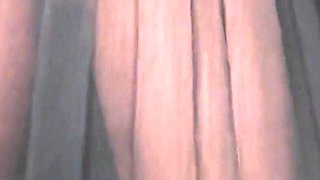 Farting in See-through Black Dress