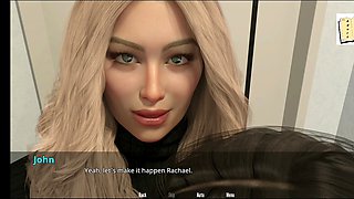 Busty babes in a manga-inspired erotic visual novel game