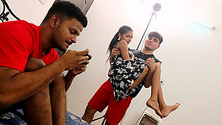 Two Brother Have Sex with Stepsister Threesom Video