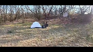 Hunt4k. hot sex On The Couch after date in the tent