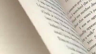 Livie Blainn Milks Cory Strokes While Reading