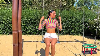 Little Latina Playground Pickup for Sole Fetish Pulverize