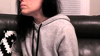 Cute curly brunette solo webcam masturbation