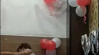 Uber-cute Indian Mal Demonstrates her Milk cans and Banging