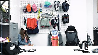 Lifter4k -lady officer Penny Barber assisted with mexican teen thief Serena Santos