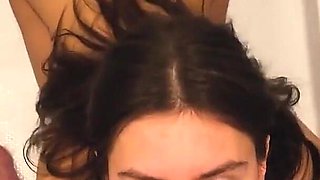 Submissive Deepthroat in Shower
