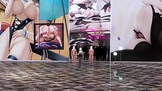 Hentai chick enjoys anal sex at the gym