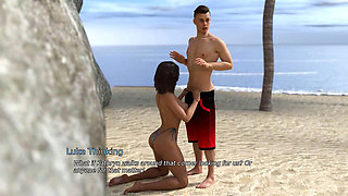 The East Block Boyfriend Fucks Hard His Girlfriend's Stepmom on the Beach - Episode 32