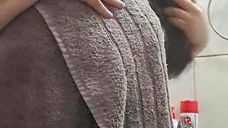 Stepson Saw Me Naked And Saw My Hairy Pussy And Tits, He Loves Them