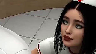 Naughty Nurse Gives Private "hands-on" Anatomy Lesson & Special Oral Exam - Medical Special Care - by 10ki