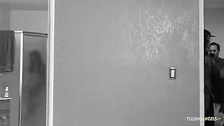 Rick Masters And Veronique Vega In Straight Out Of The Shower The Brunette Jumps In Bed To Get Filmed Getting