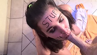 Rough Face fuck and pissing porn