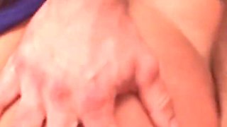Brunette slut gets bukkake facialized in casting orgy