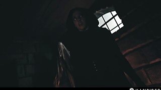 Lesbian video with well-formed Amirah Adara and Ashby Winter from Vampired