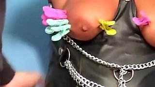 Busty German Slut Gets Tied Up And Spanked Hard