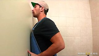 Sexy big-tit French secretary is caught masturbating at work