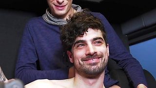 Amazign gang bang in bus oin the road in Paris 2