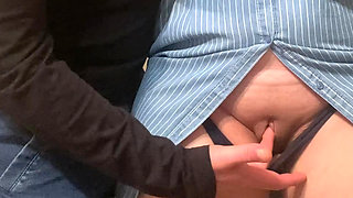 OMG!!! A Stranger Rubs His Dick On Me and Fingered My Pussy in The Subway