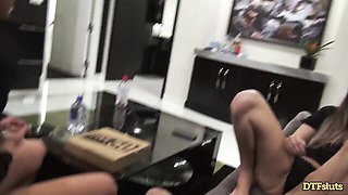 Gorgeous Sophia and Mystica's standing doggystyle xxx