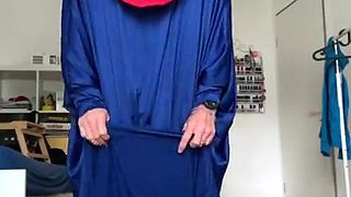 Fatima - getting off in undergarments and hijab under sundress