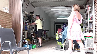 AuntJudysXXX - Busty Amateur Cougar Jojo Seduces the Mechanic