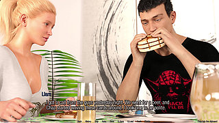 Cheating Sofia and Secret Affairs - Day 10: Corruption Lvl 5 - Public Thrill: Lesbian Play at Gym, Blowing Liam in Restaurant