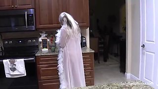 Busty Stepmom Sally D Angelo - Young Dude Creampie Casting - Sally Dangelo