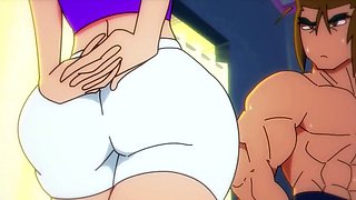 Steamy gym sessions in the locker room (anime style)