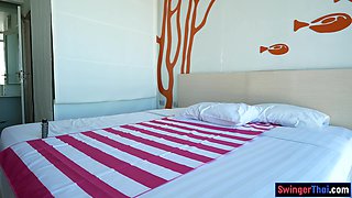 Petite Thai teenager massage blowing cock porn