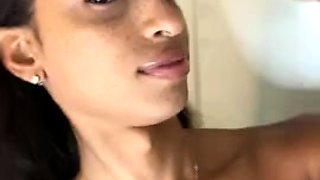 Jasmine Lotus Standing Dildo Play In The Shower