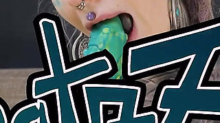 Tattooed Hippie's Anal Fucking with Big Toy and Get Fuck by Real Big Cock