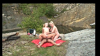 Old Couple Involves a Young Blonde Teen in a Dirty Threesome