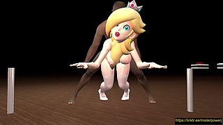 Rosalina Cheats Mario with Stranger in Doggy Position