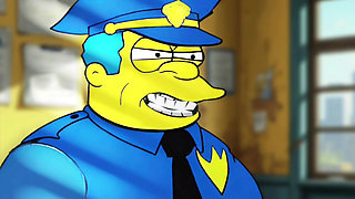 Police Sex Story. Married Housewife Fucks with Sheriff for Her Husband. a Cartoon Parody. Animation. Comic. Parody Simpson
