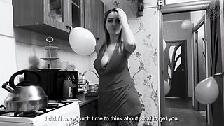Christmas Fuck with Busty Russian Stepmom - Alina Rai Gets Creamy Pussy & Anal