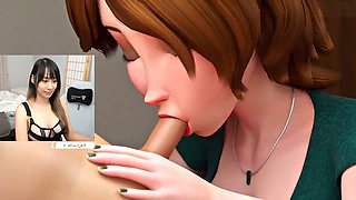 Getting schooled by aunt-in-law Cass while playing Fortnite