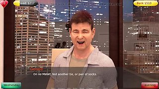 Granny Belinda gives exotic lap dance to old man Gerald in front of group gangbang