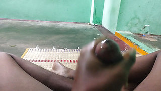 Oil massage in black cock on the bed