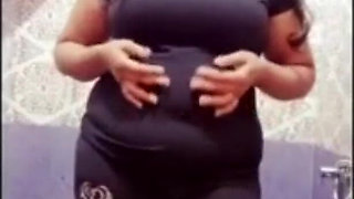 Indian Big Boobs Step Sister Arya in Bathroom