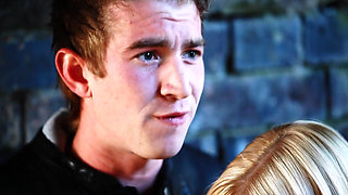 Hot Chicken Sits on a Huge Cock