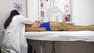 Nurse makes patient have very hard erection