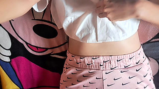 COLOMBIAN TOUCHES AND MASTURBATES IN FRONT OF HER STEPFATHER