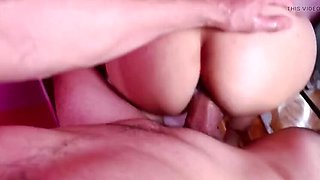 Amateur Blonde Teen ATM Anal with Big Cock - Rough POV Fuck