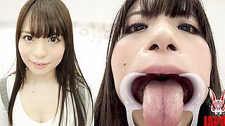 Saiko Yatsubashi’s Wet Tongue and Saliva Fetish Observation